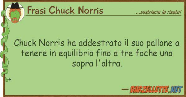 Frasi Chuck Norris chuck norris ha addestrato pallon