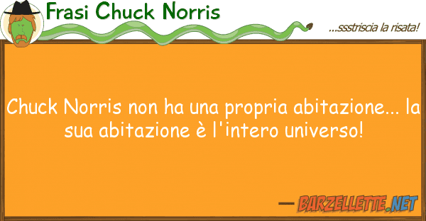 Frasi Chuck Norris chuck norris ha propria abitazio