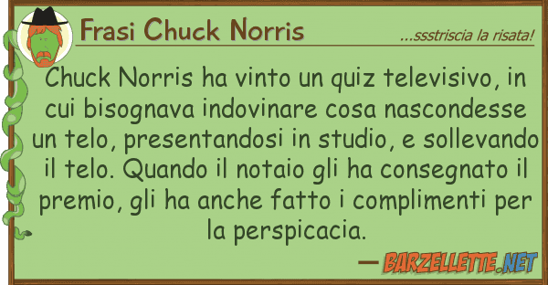 Frasi Chuck Norris chuck norris ha vinto quiz televisivo