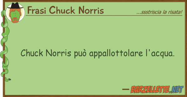 Frasi Chuck Norris chuck norris può appallottolare l'acqua