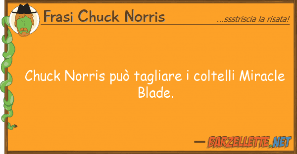 Frasi Chuck Norris chuck norris può tagliare coltelli