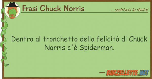 Frasi Chuck Norris dentro tronchetto felicità