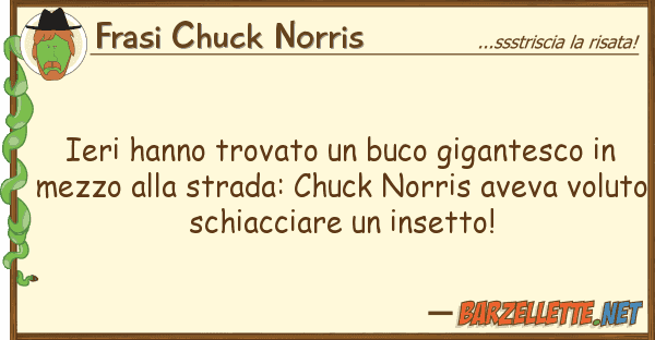 Frasi Chuck Norris ieri hanno trovato buco gigantesco
