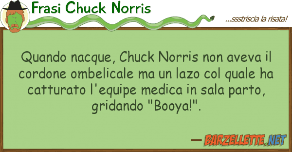 Frasi Chuck Norris quando nacque, chuck norris aveva