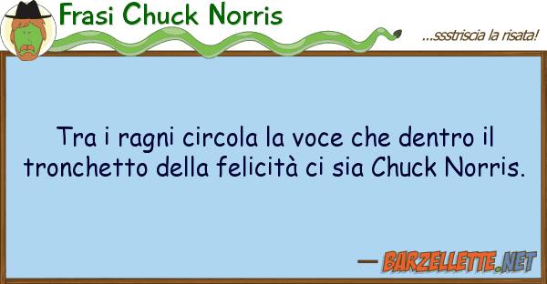 Frasi Chuck Norris ragni circola voce dentro