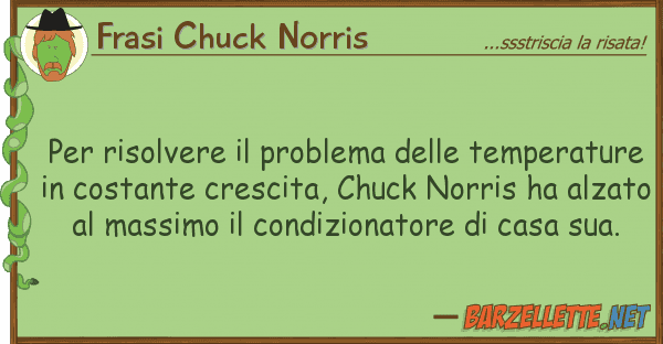 Frasi Chuck Norris risolvere problema temperat
