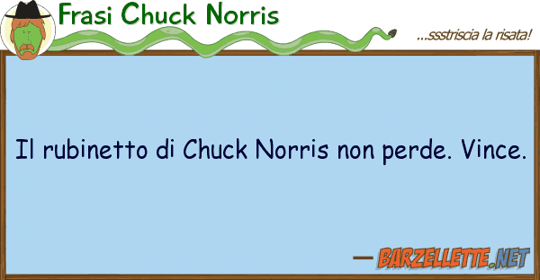 Frasi Chuck Norris rubinetto chuck norris perde.