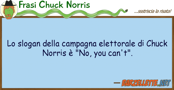 Frasi Chuck Norris slogan campagna elettorale