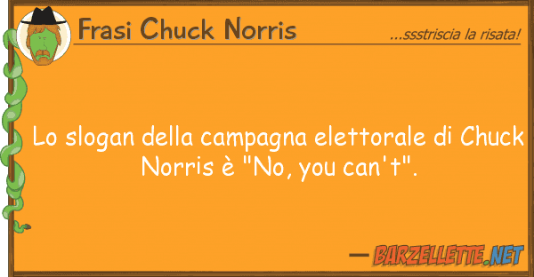 Frasi Chuck Norris slogan campagna elettorale