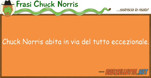 Frasi Chuck Norris chuck norris abita via ecce