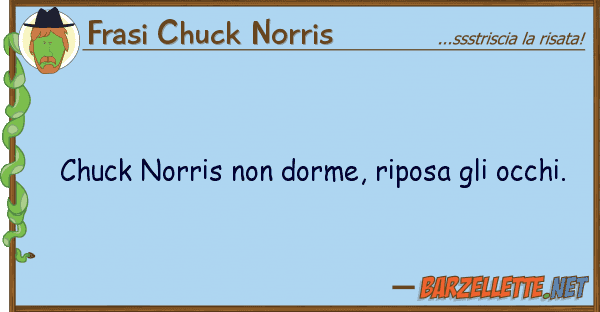 Frasi Chuck Norris chuck norris dorme, riposa occhi