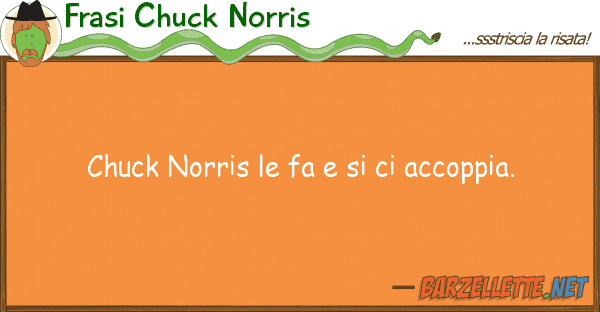 Frasi Chuck Norris chuck norris fa accoppia.