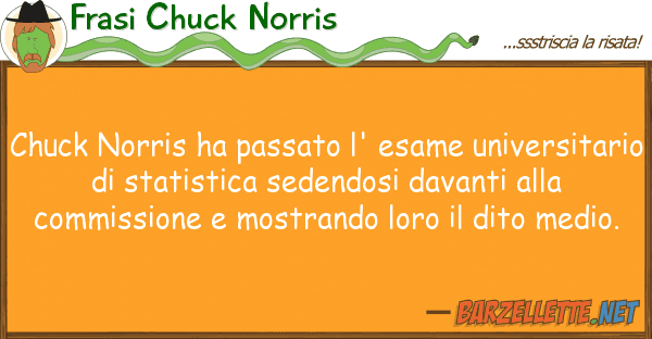 Frasi Chuck Norris chuck norris ha passato l' esame univers
