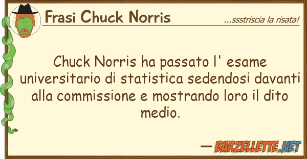 Frasi Chuck Norris chuck norris ha passato l' esame univers