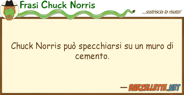 Frasi Chuck Norris chuck norris può specchiarsi muro