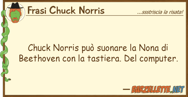 Frasi Chuck Norris chuck norris può suonare nona bee