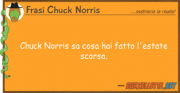 Frasi Chuck Norris chuck norris sa cosa hai fatto l'estate