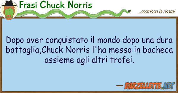 Frasi Chuck Norris dopo aver conquistato mondo dopo