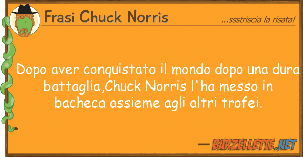 Frasi Chuck Norris dopo aver conquistato mondo dopo