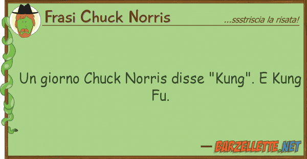Frasi Chuck Norris giorno chuck norris disse "kung". k