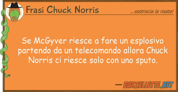Frasi Chuck Norris mcgyver riesce fare esplosivo pa