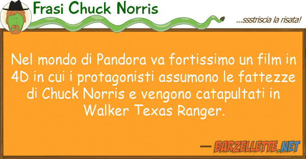 Frasi Chuck Norris mondo pandora va fortissimo fi