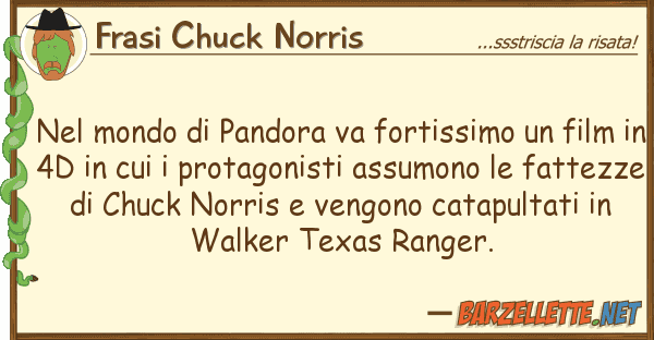 Frasi Chuck Norris mondo pandora va fortissimo fi