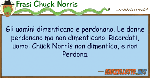 Frasi Chuck Norris uomini dimenticano perdonano. d