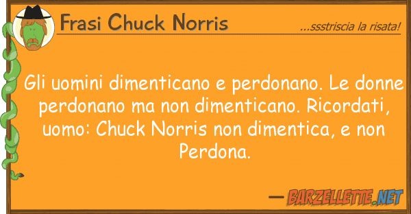 Frasi Chuck Norris uomini dimenticano perdonano. d