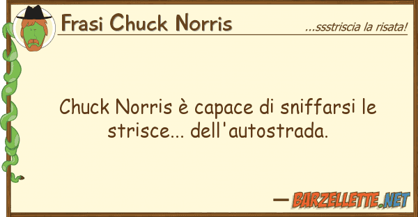 Frasi Chuck Norris chuck norris è capace sniffarsi s