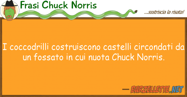 Frasi Chuck Norris coccodrilli costruiscono castelli circ