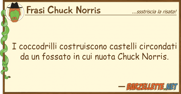 Frasi Chuck Norris coccodrilli costruiscono castelli circ