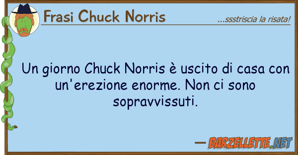 Frasi Chuck Norris giorno chuck norris è uscito casa