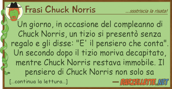 Frasi Chuck Norris giorno, occasione compleanno d