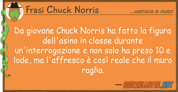 Frasi Chuck Norris giovane chuck norris ha fatto figu