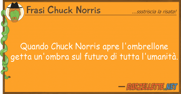 Frasi Chuck Norris quando chuck norris apre l'ombrellone ge