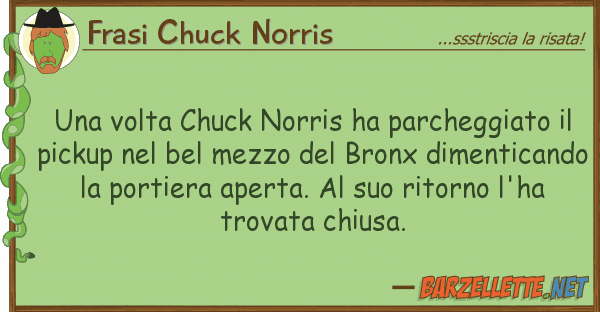 Frasi Chuck Norris volta chuck norris ha parcheggiato