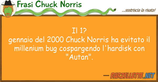 Frasi Chuck Norris 1? gennaio 2000 chuck norris ha