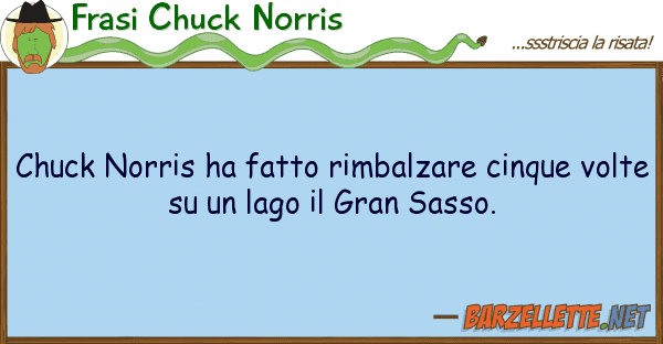 Frasi Chuck Norris chuck norris ha fatto rimbalzare cinque