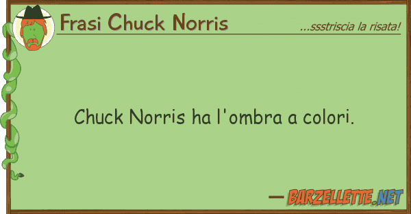 Frasi Chuck Norris chuck norris ha l'ombra colori.