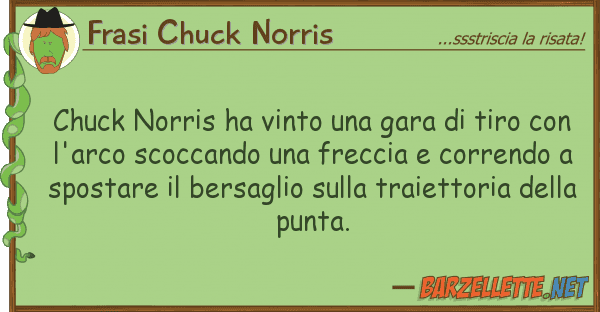 Frasi Chuck Norris chuck norris ha vinto gara tiro