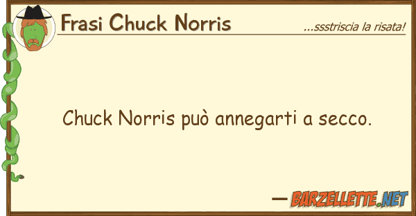 Frasi Chuck Norris chuck norris può annegarti secco.