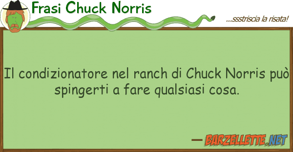 Frasi Chuck Norris condizionatore ranch chuck nor