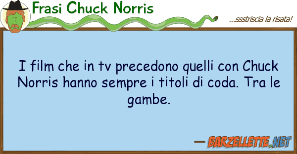 Frasi Chuck Norris film tv precedono ch