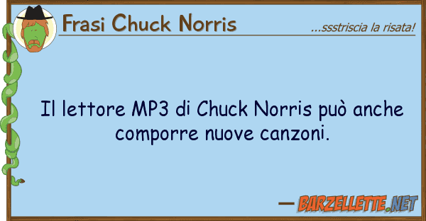 Frasi Chuck Norris lettore mp3 chuck norris può anch