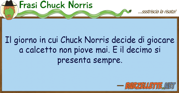 Frasi Chuck Norris giorno chuck norris decide