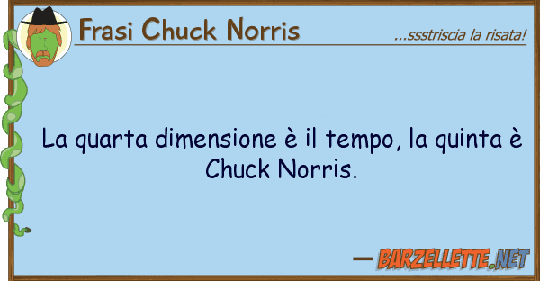 Frasi Chuck Norris quarta dimensione è tempo, qui
