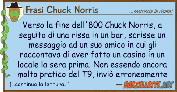 Frasi Chuck Norris verso fine dell'800 chuck norris, s