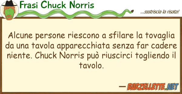 Frasi Chuck Norris alcune persone riescono sfilare tov