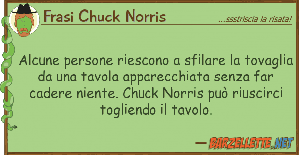 Frasi Chuck Norris alcune persone riescono sfilare tov